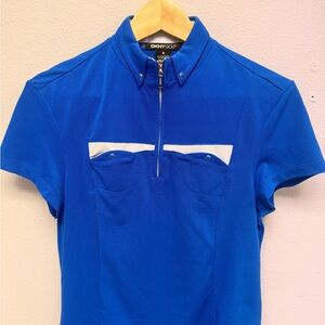 Women's DKNY Golf Blue Polo Shirt